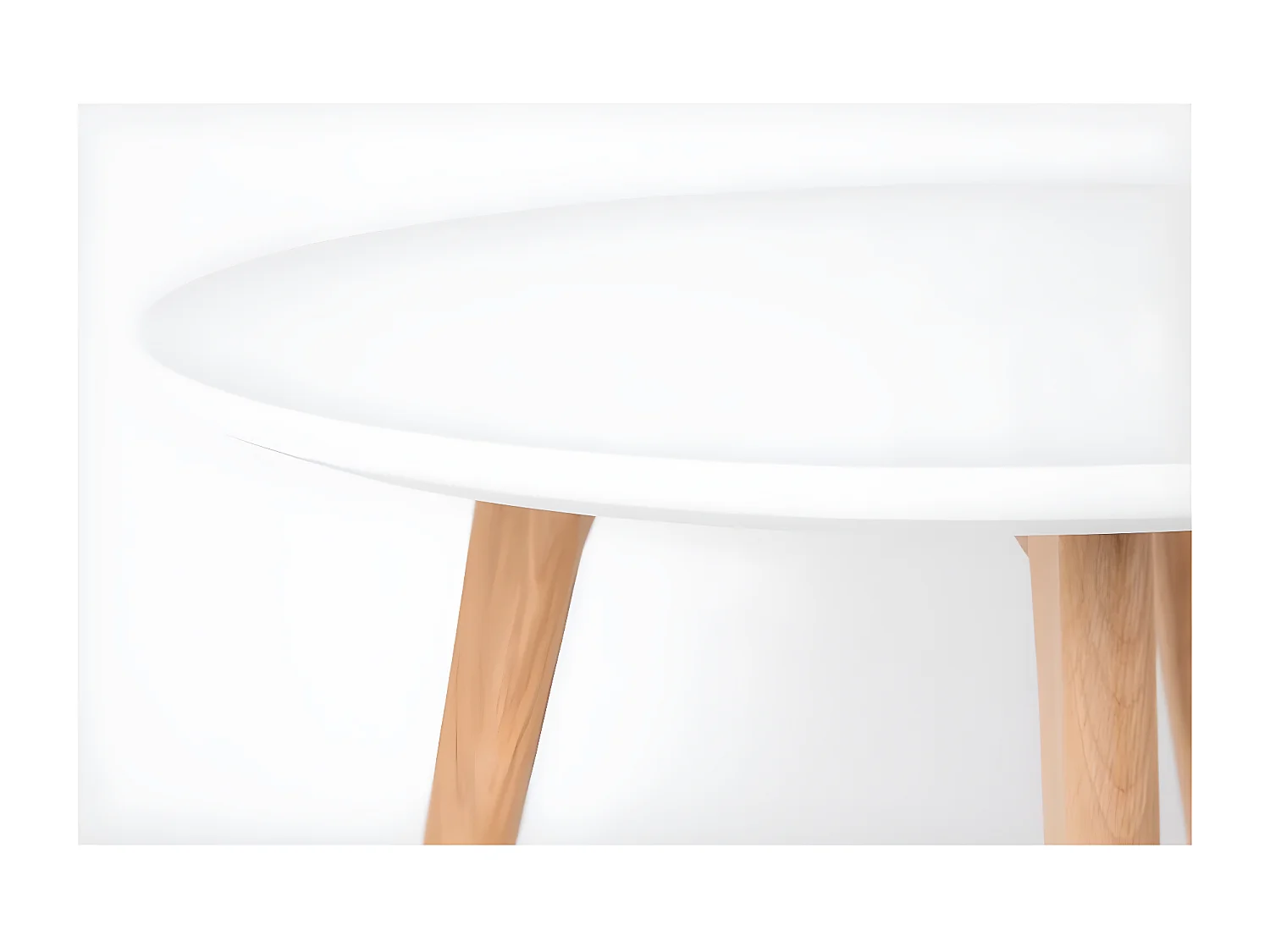 Bodine - 2 tables d'appoint scandinave - Blanc