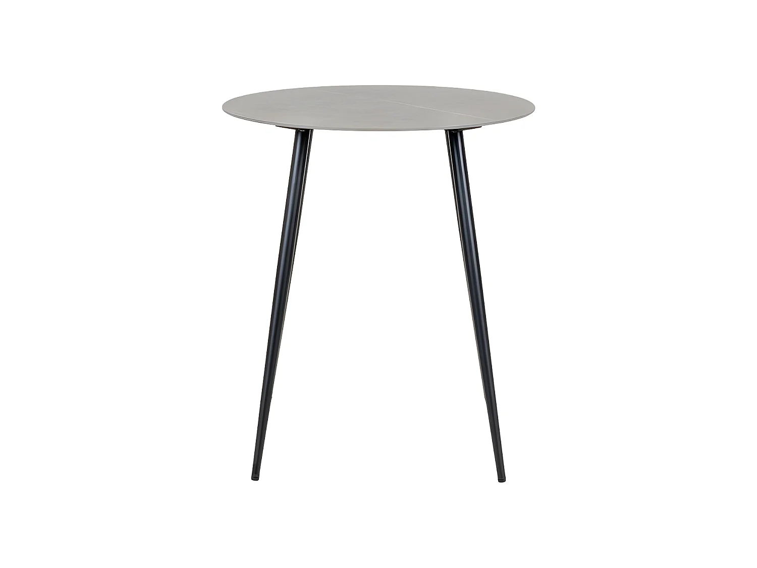 Lazio - Table d'appoint effet marbre ø60cm - Couleur - Gris
