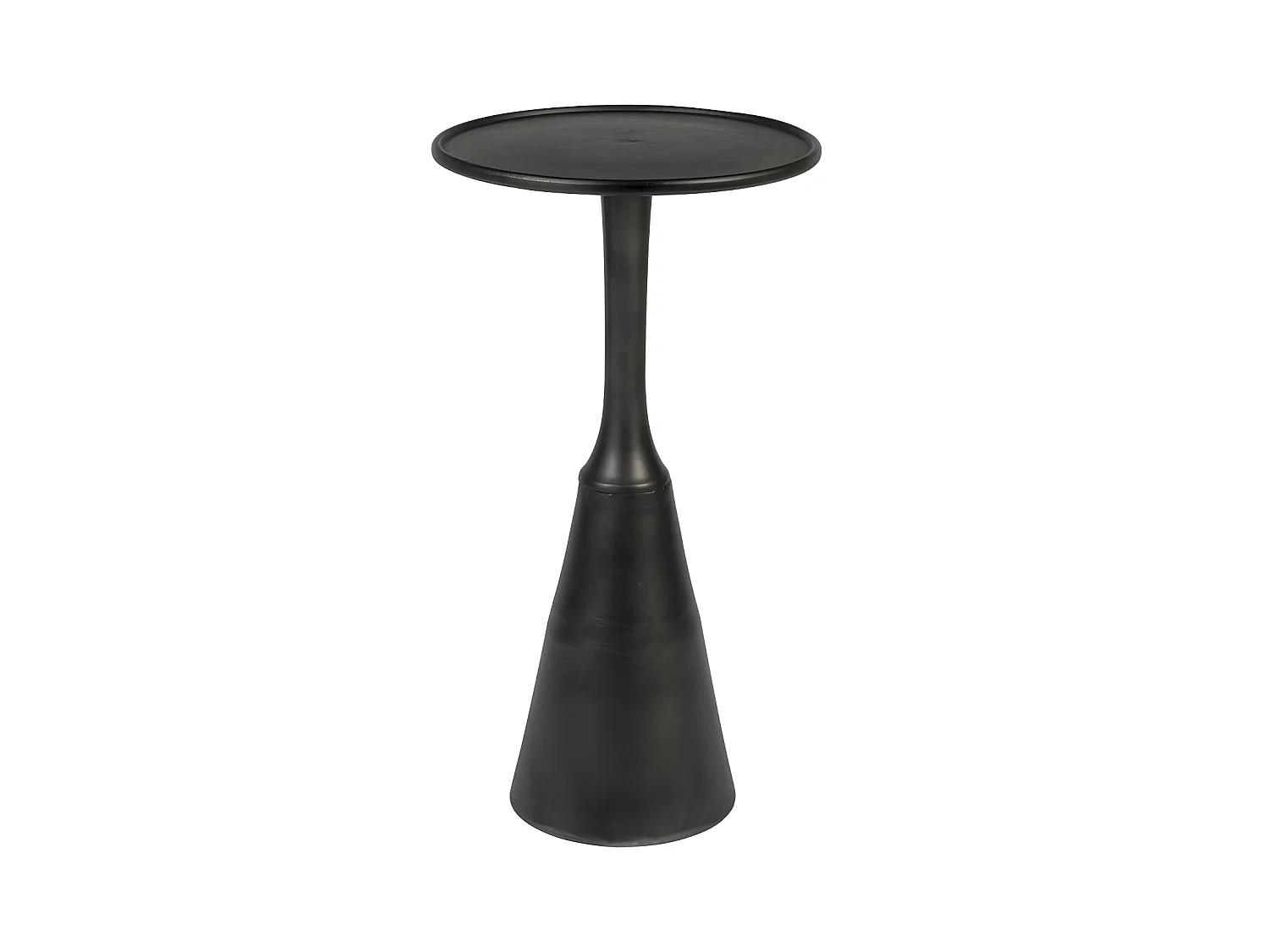 Noah - Table d'appoint ronde en métal ø35cm - Noir