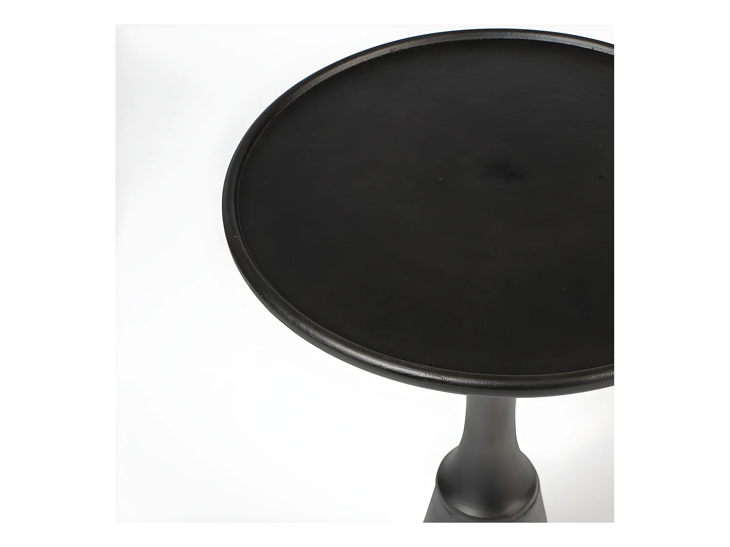Noah - Table d'appoint ronde en métal ø35cm - Noir