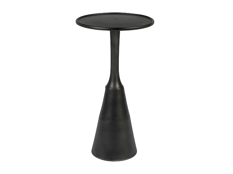 Noah - Table d'appoint ronde en métal ø35cm - Noir