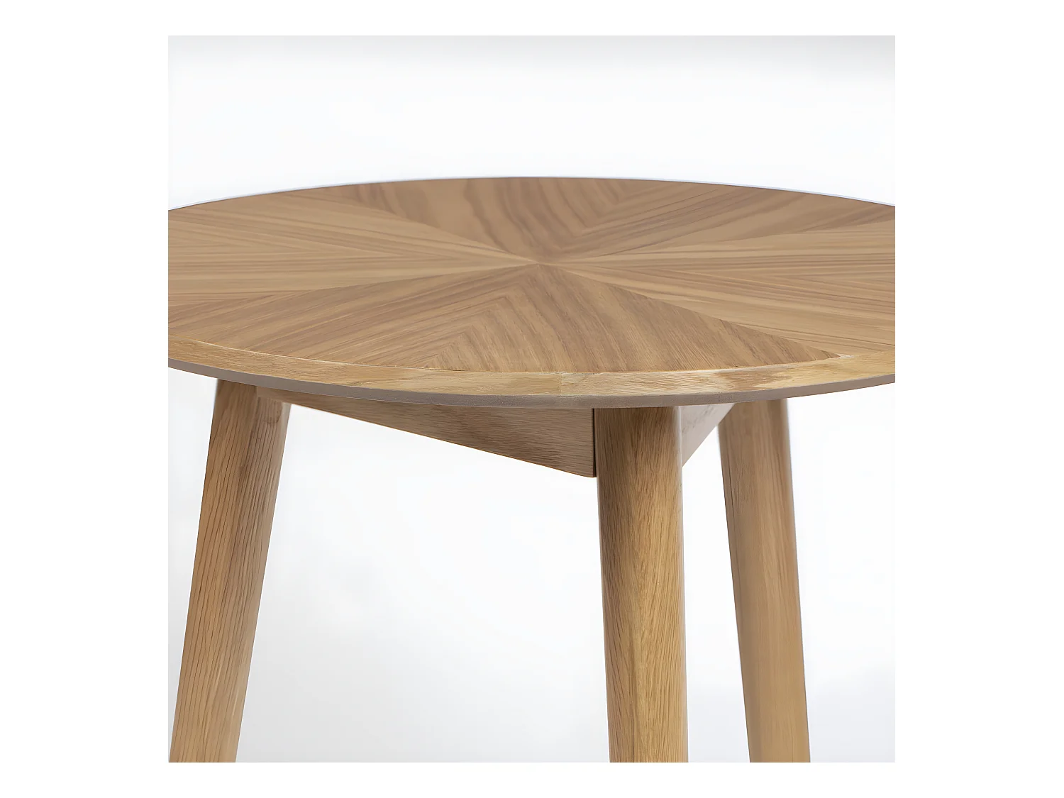 Fabio - Table d'appoint ronde en bois ø50cm - Bois clair