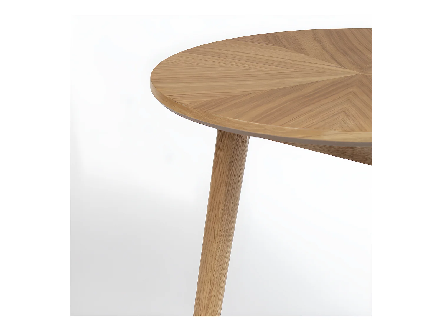 Fabio - Table d'appoint ronde en bois ø50cm - Bois clair