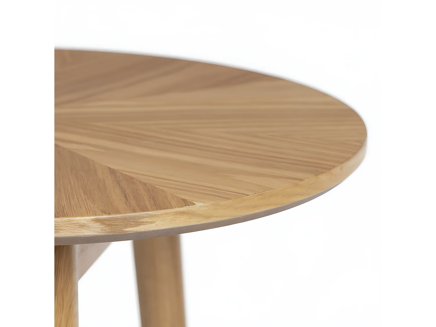 Fabio - Table d'appoint ronde en bois ø50cm - Bois clair
