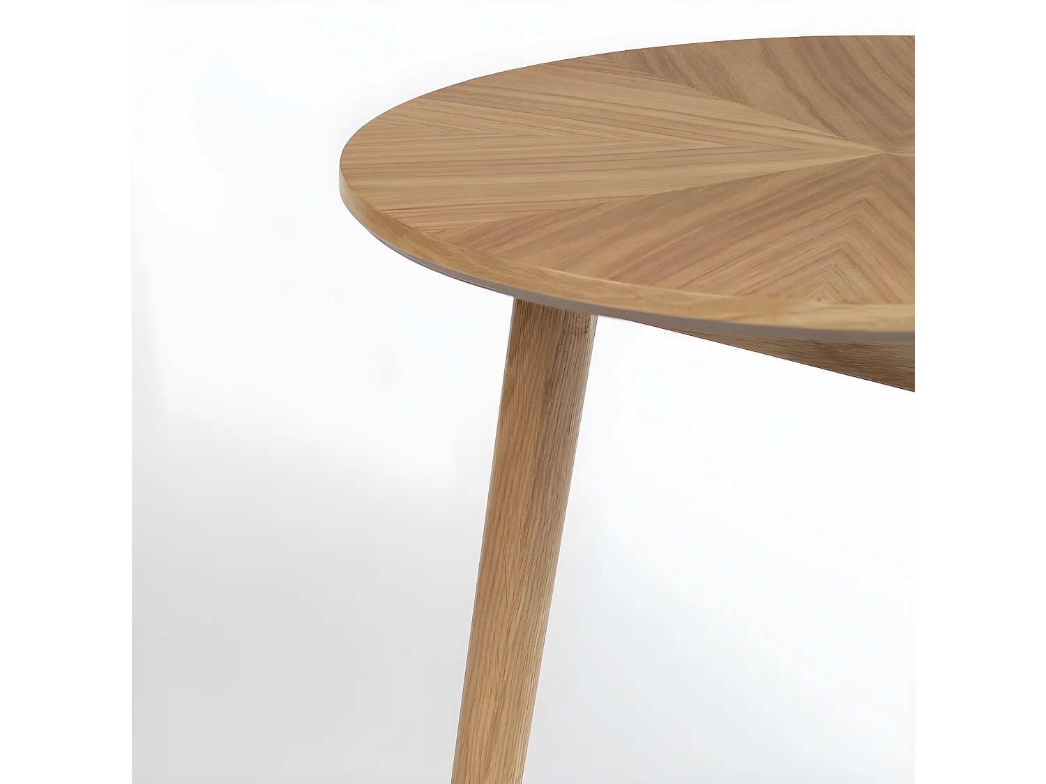 Fabio - Table d'appoint ronde en bois ø50cm - Bois clair