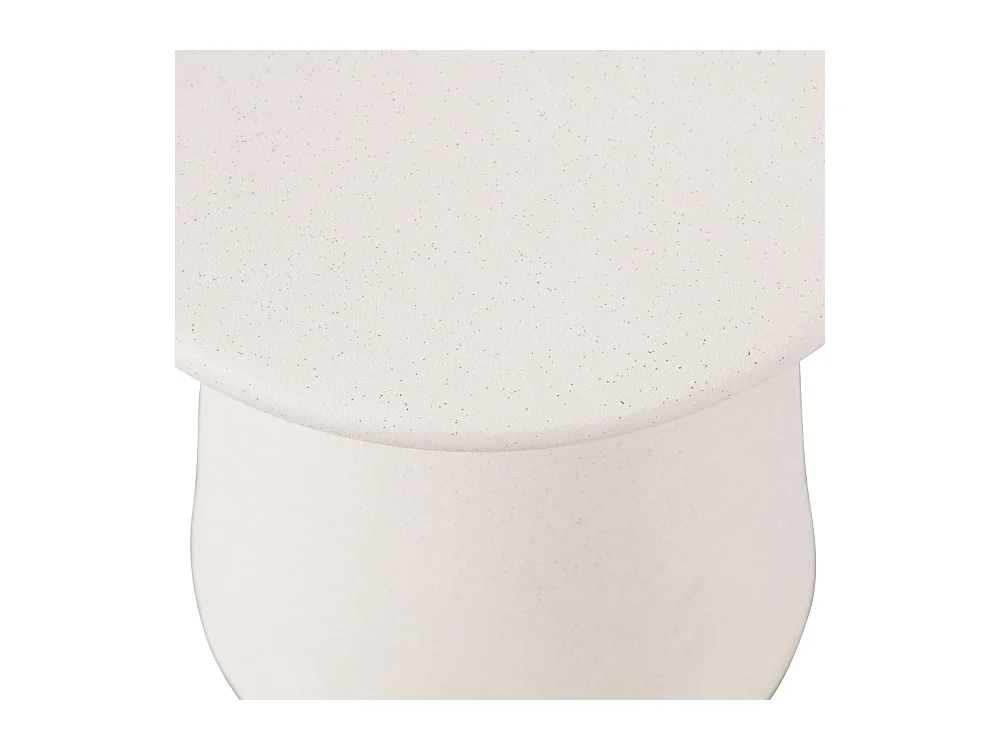 Button - Table d'appoint en céramique ø35cm - Blanc
