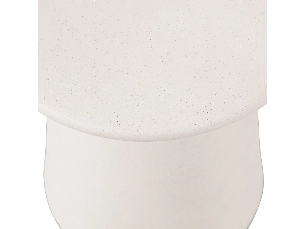 Button - Table d'appoint en céramique ø35cm - Blanc