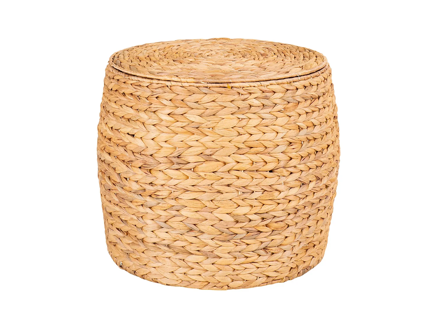 Table d’appoint Jacinthe d’eau avec rangement DELIA Ø 43cm