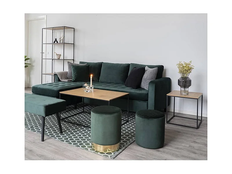 Table latérale Avery Chêne et noir