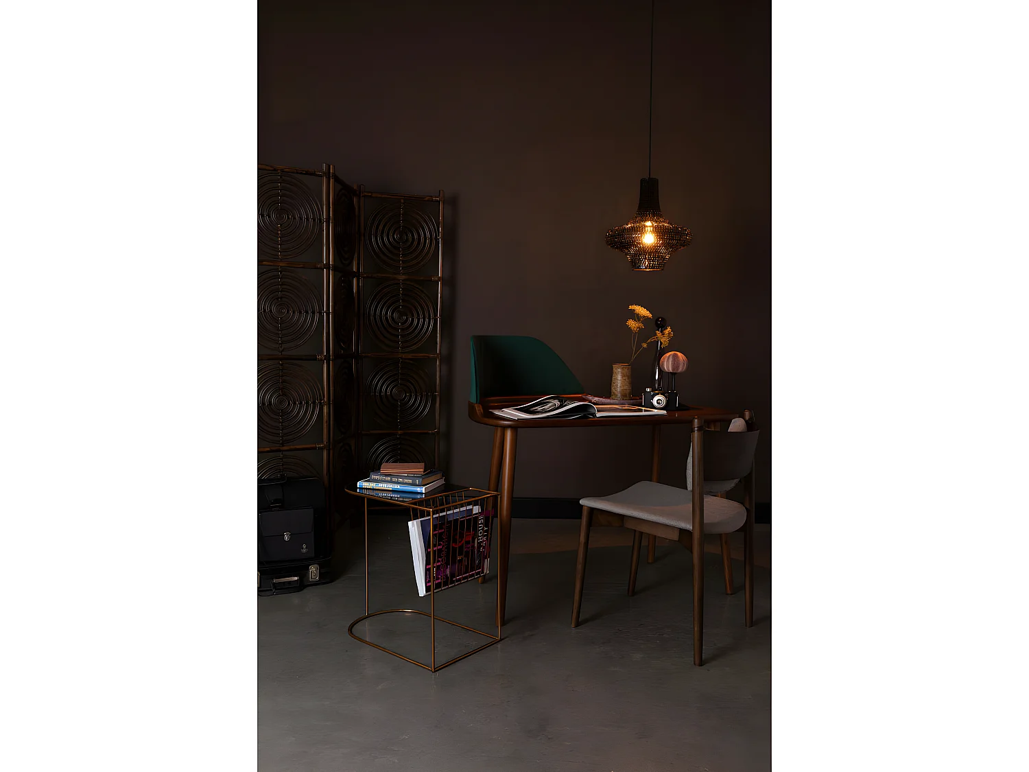 Eileen - Table d'appoint en métal - Laiton