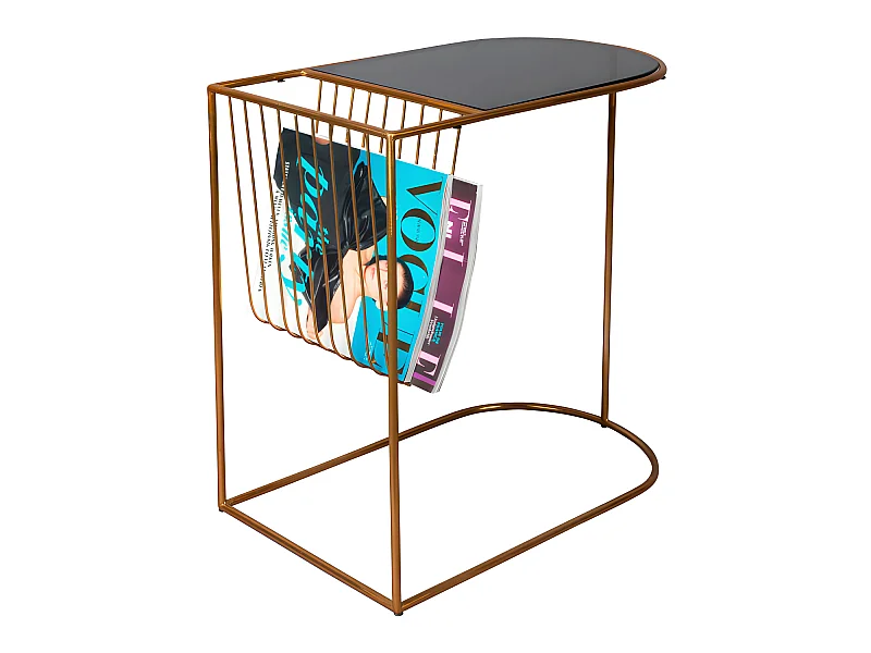 Eileen - Table d'appoint en métal - Laiton