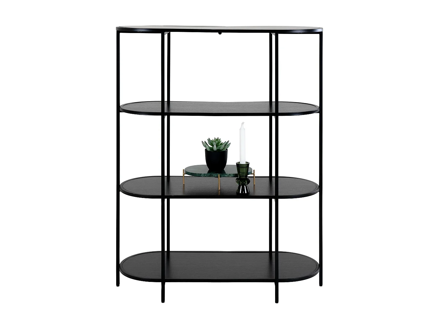 Vita Regal 4 Ablagen schwarz.