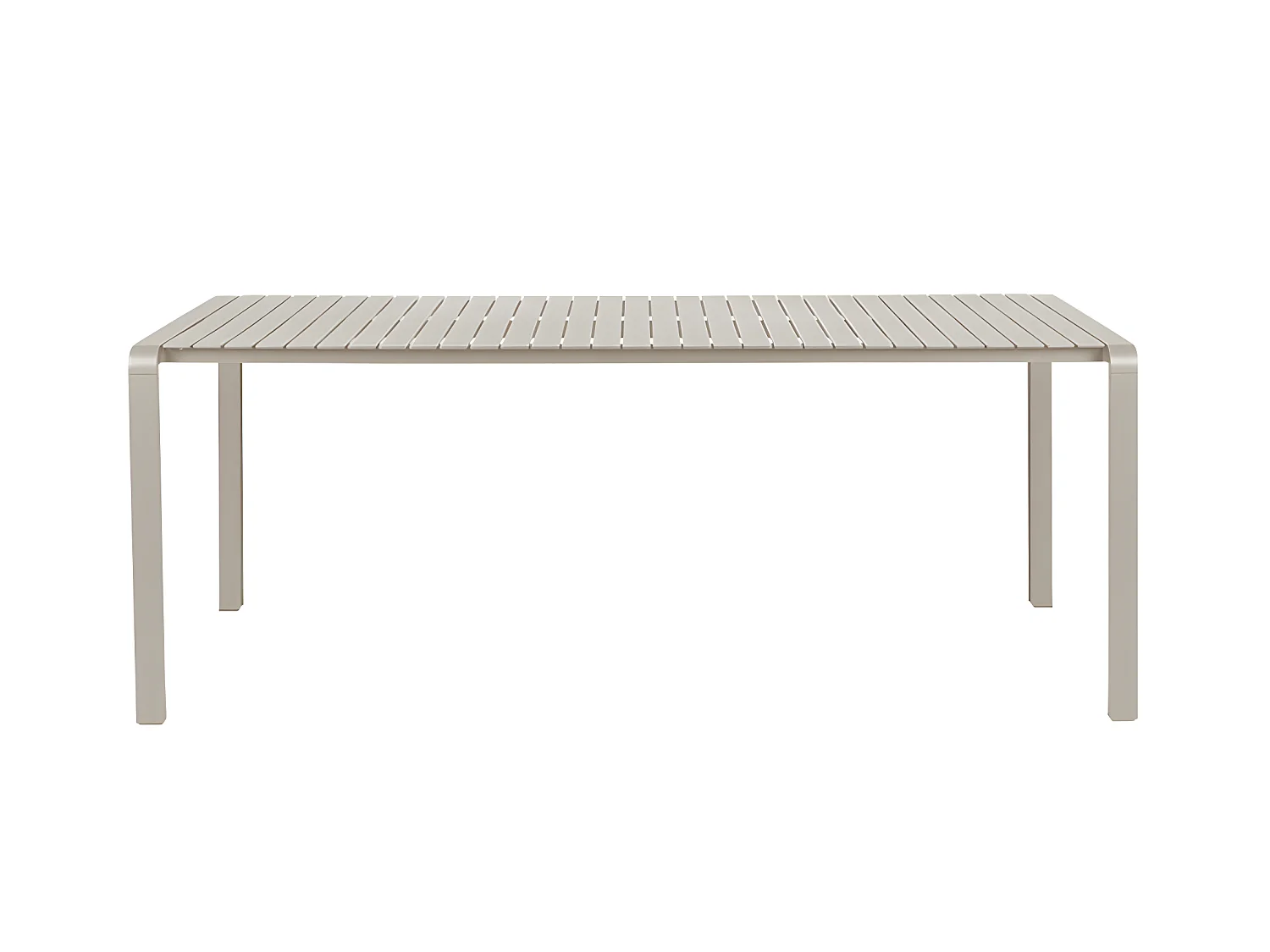 VONDEL - Table de jardin en métal 214x97cm