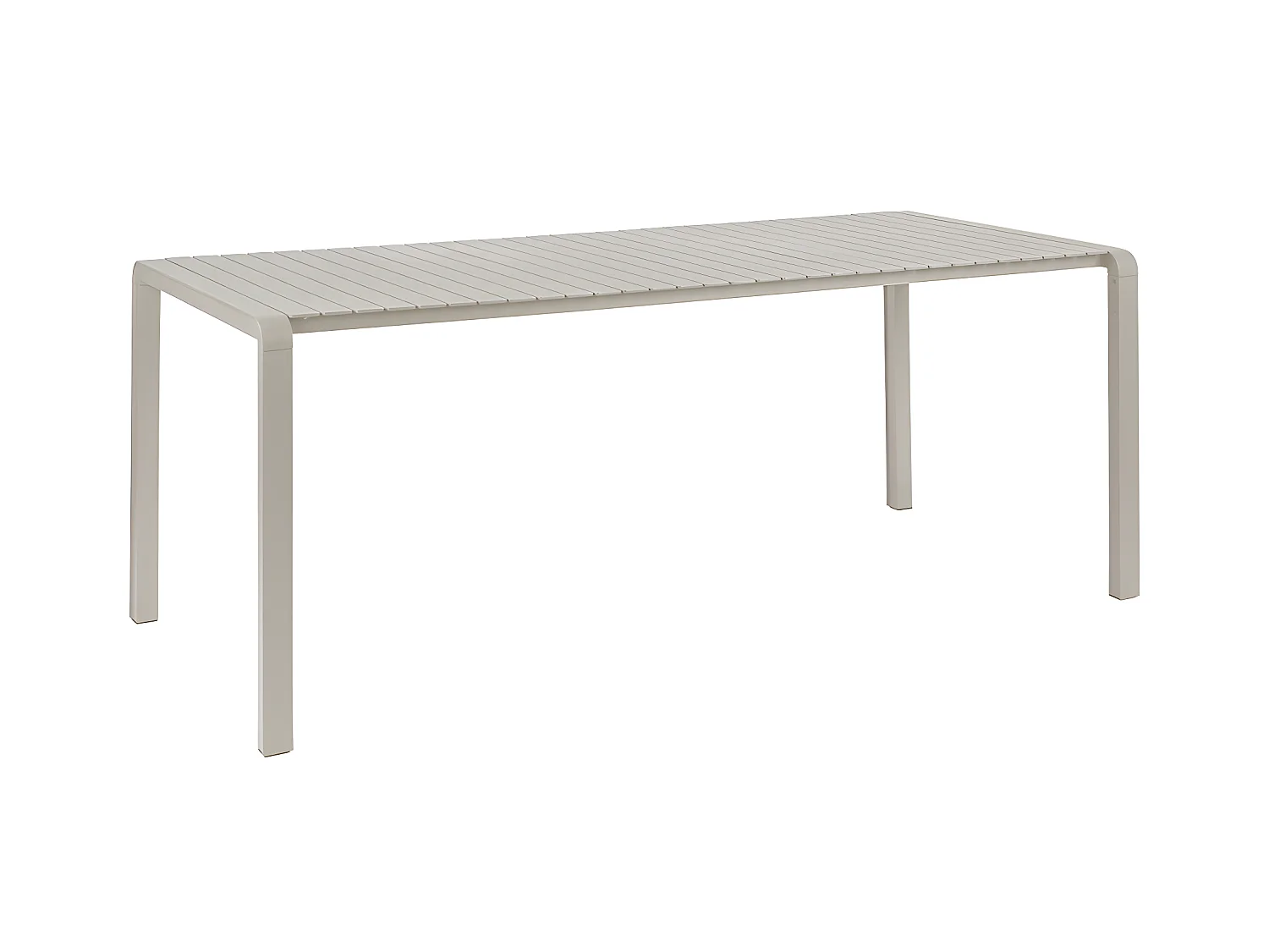 VONDEL - Table de jardin en métal 214x97cm