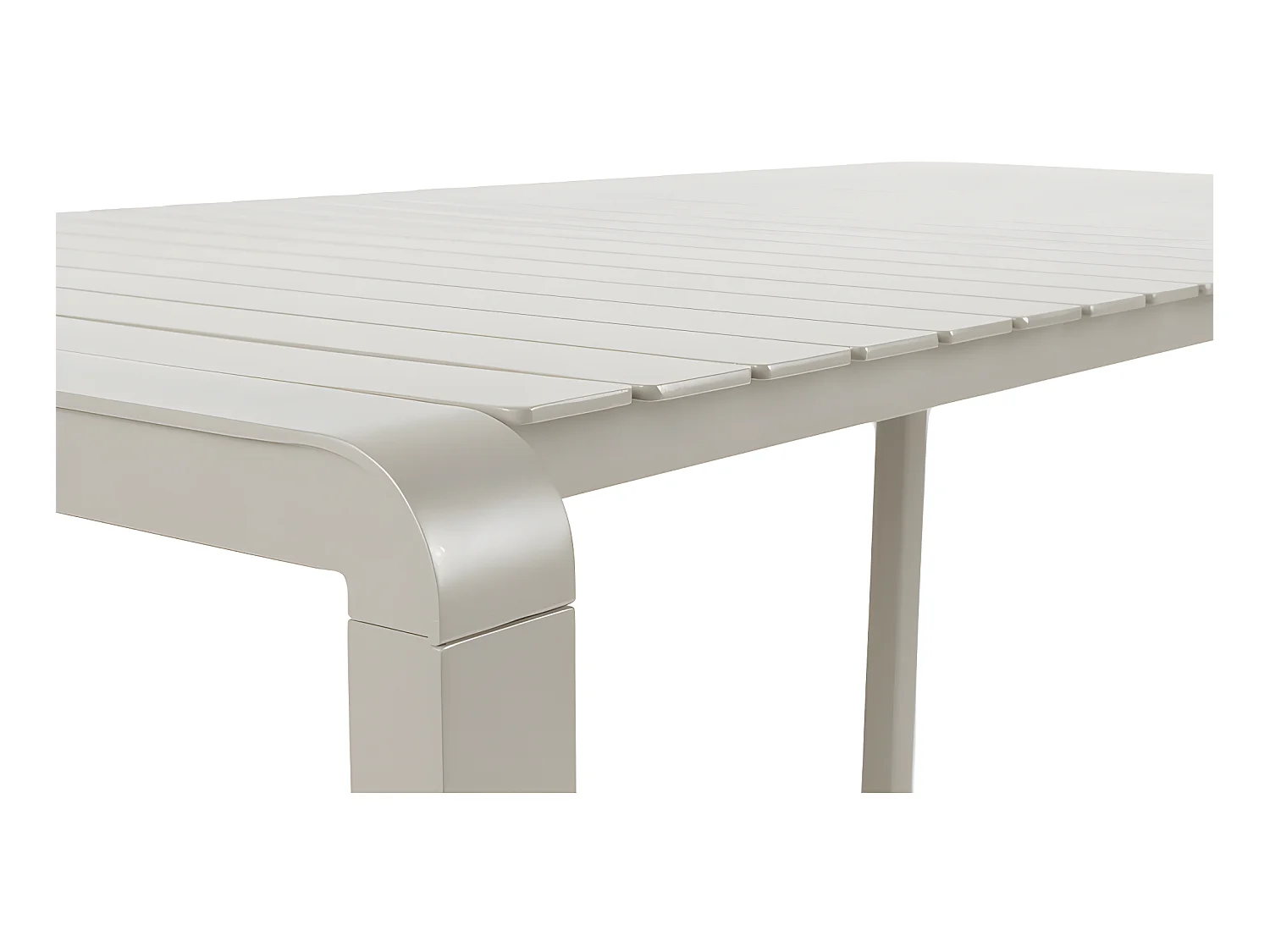 VONDEL - Table de jardin en métal 214x97cm