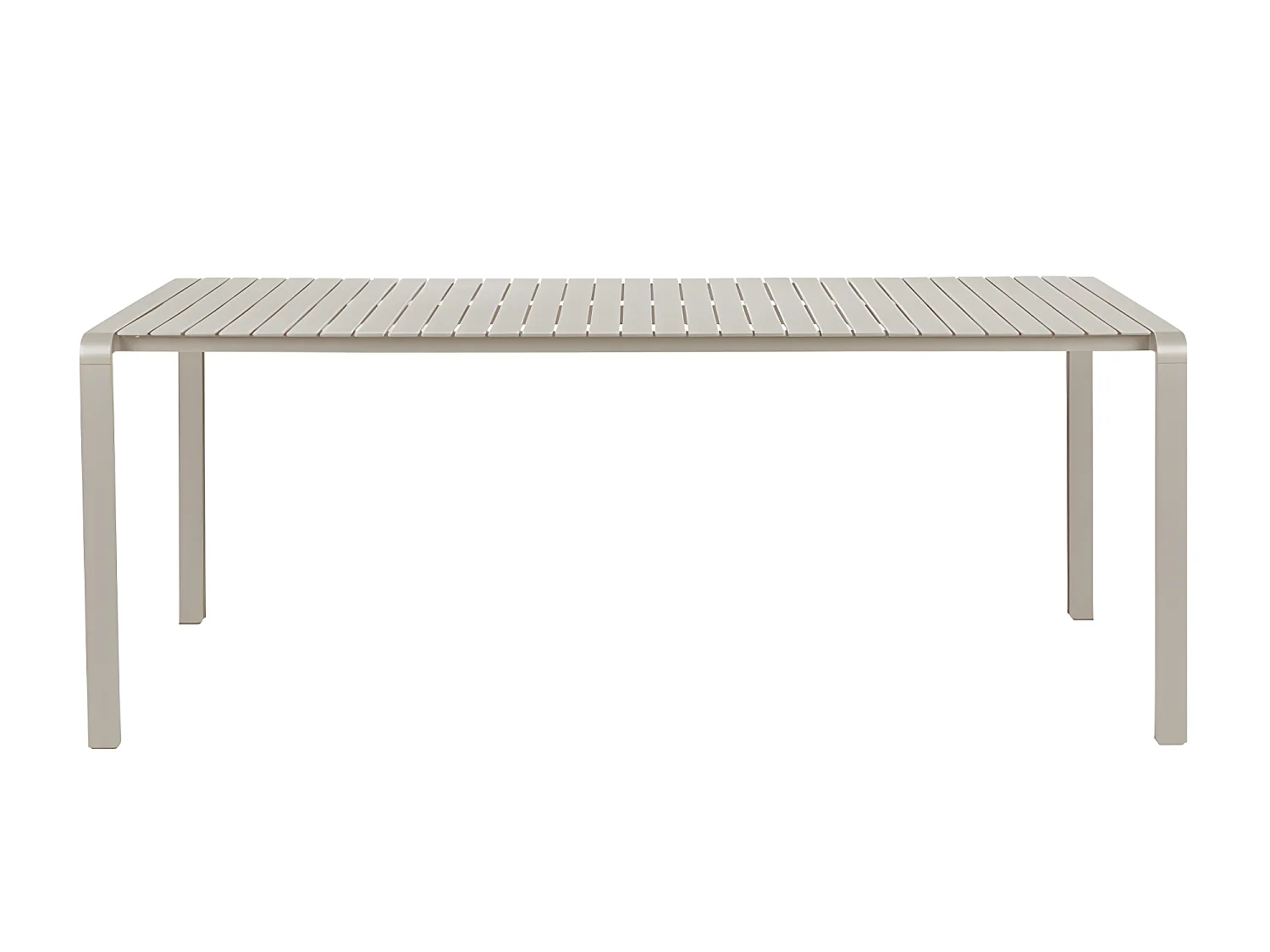 VONDEL - Table de jardin en métal 214x97cm