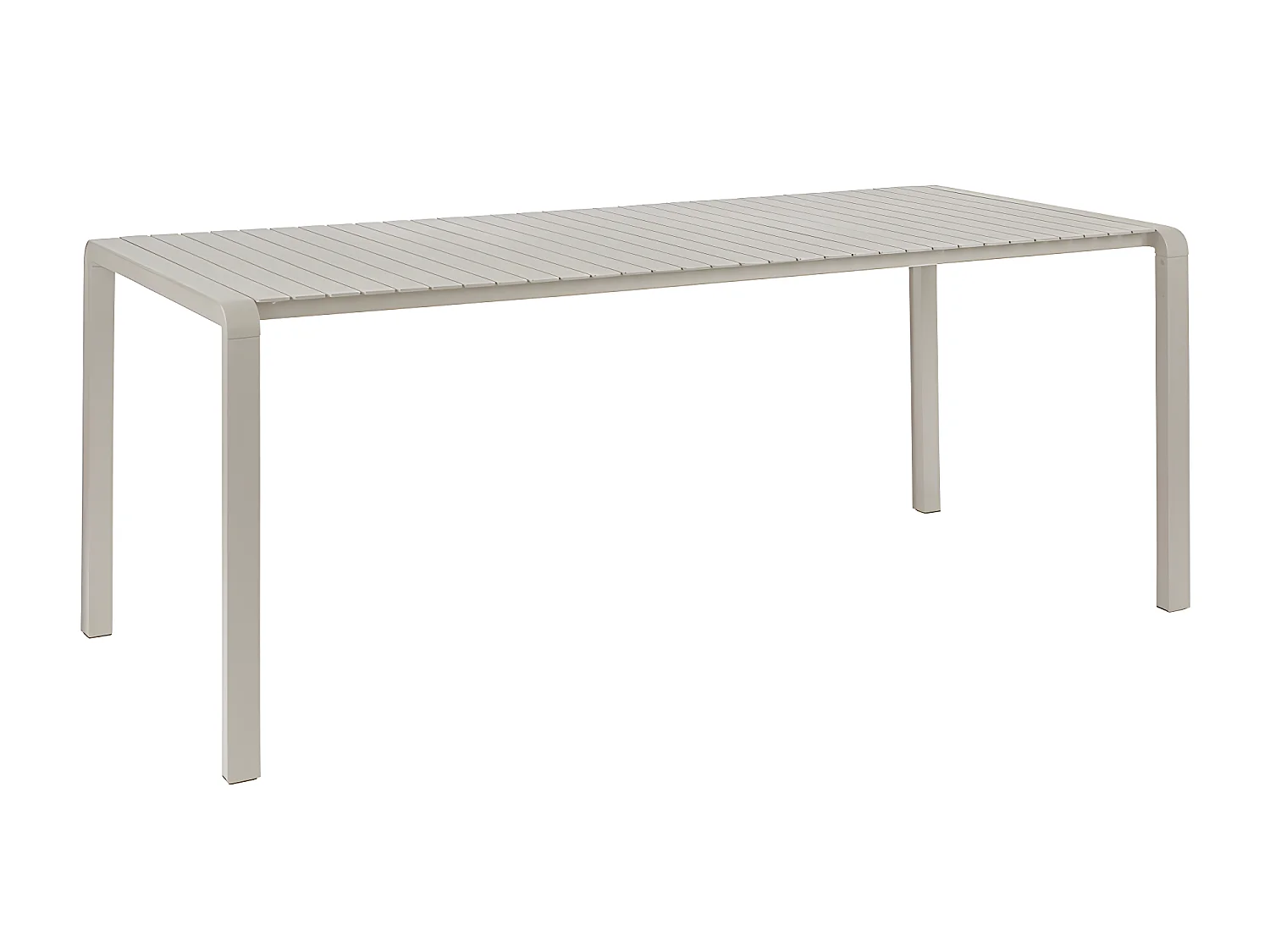 VONDEL - Table de jardin en métal 214x97cm