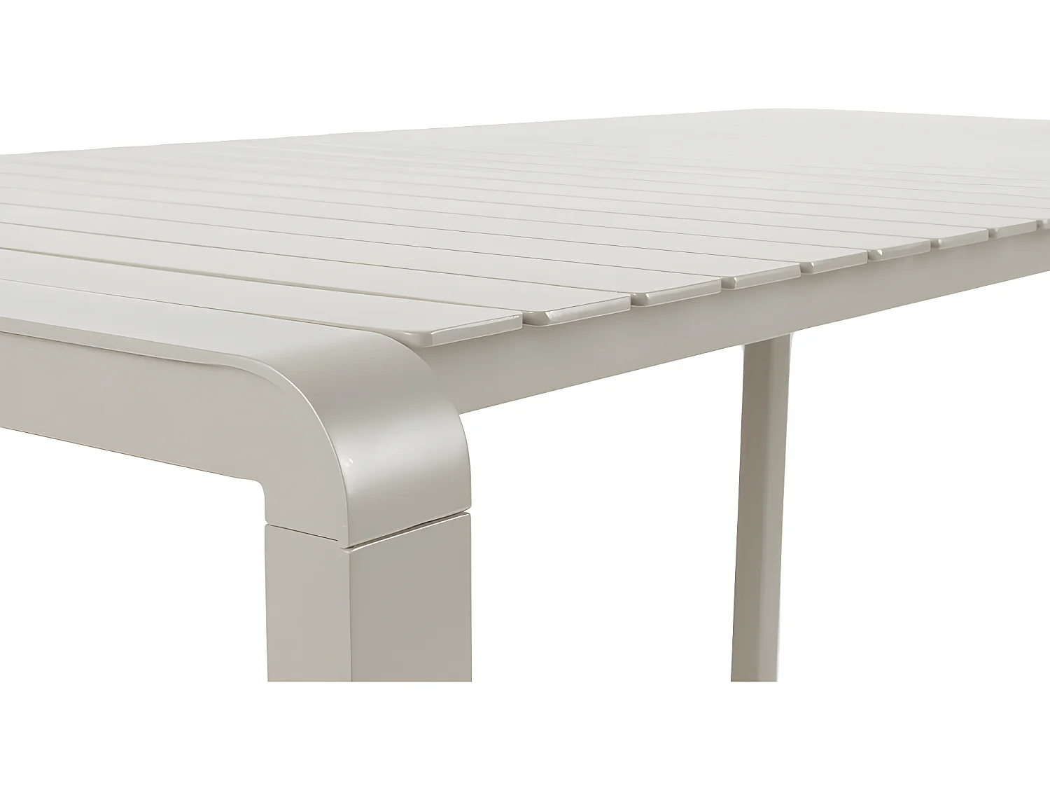 VONDEL - Table de jardin en métal 214x97cm