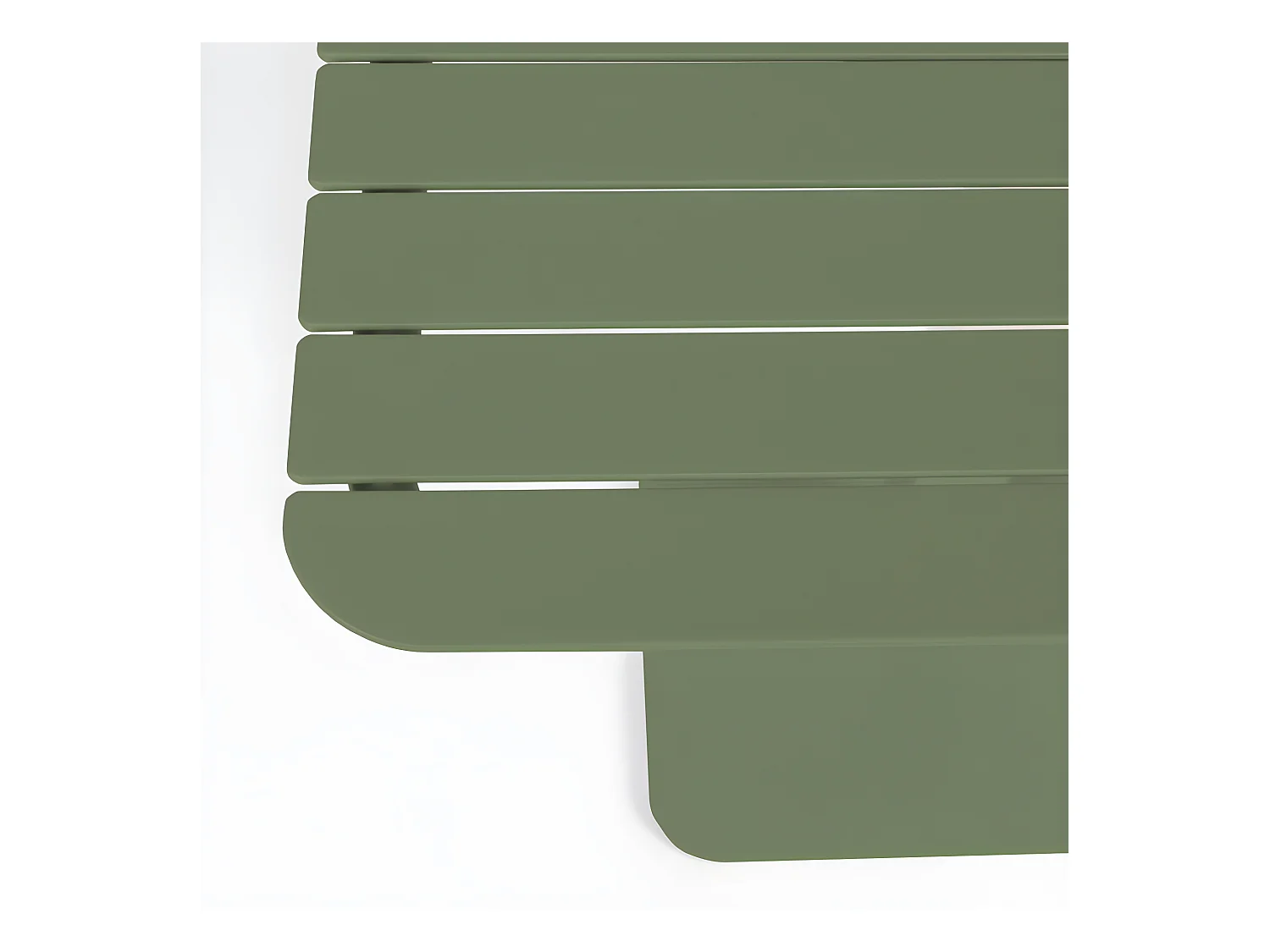 Vondel - Table à manger de jardin bistrot 2 personnes en métal - Vert