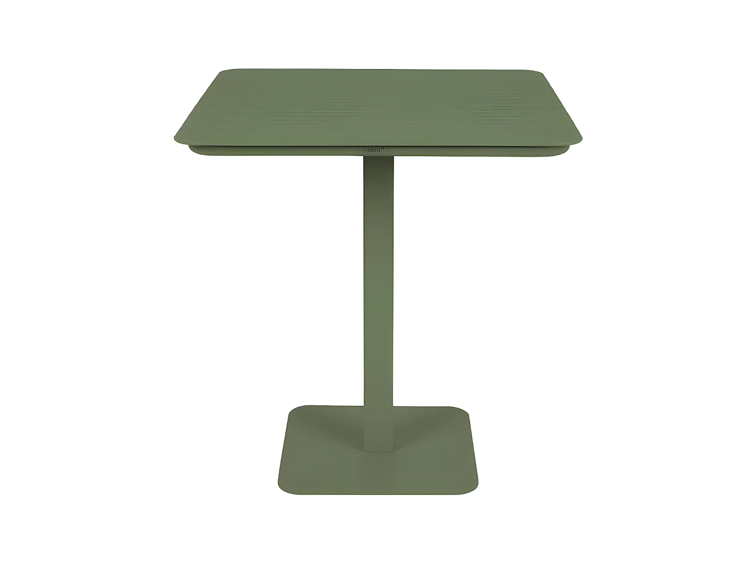 Vondel - Table à manger de jardin bistrot 2 personnes en métal - Vert