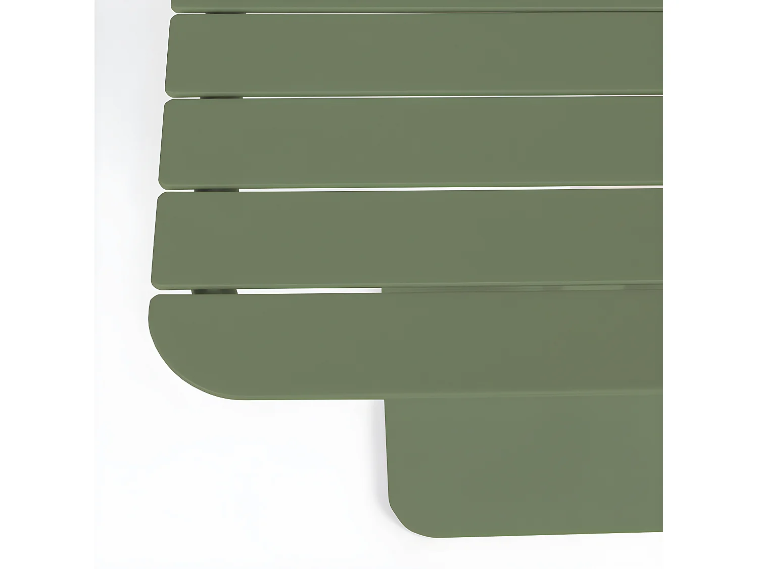 Vondel - Table à manger de jardin bistrot 2 personnes en métal - Vert