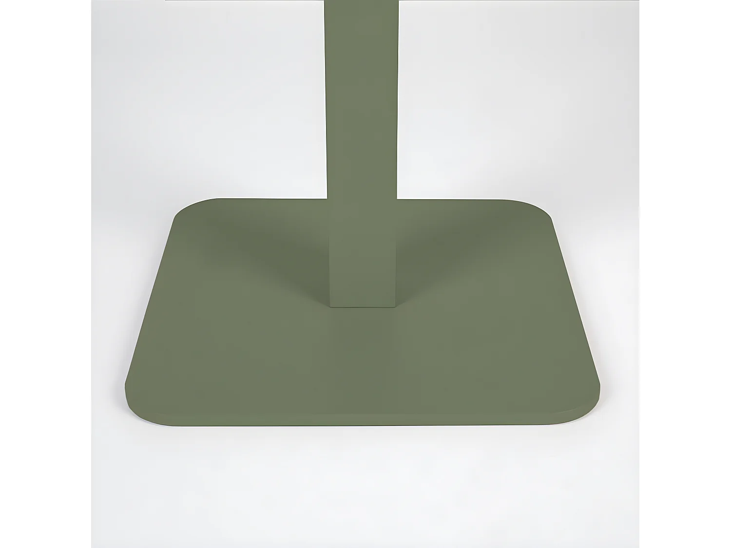 Vondel - Table à manger de jardin bistrot 2 personnes en métal - Vert