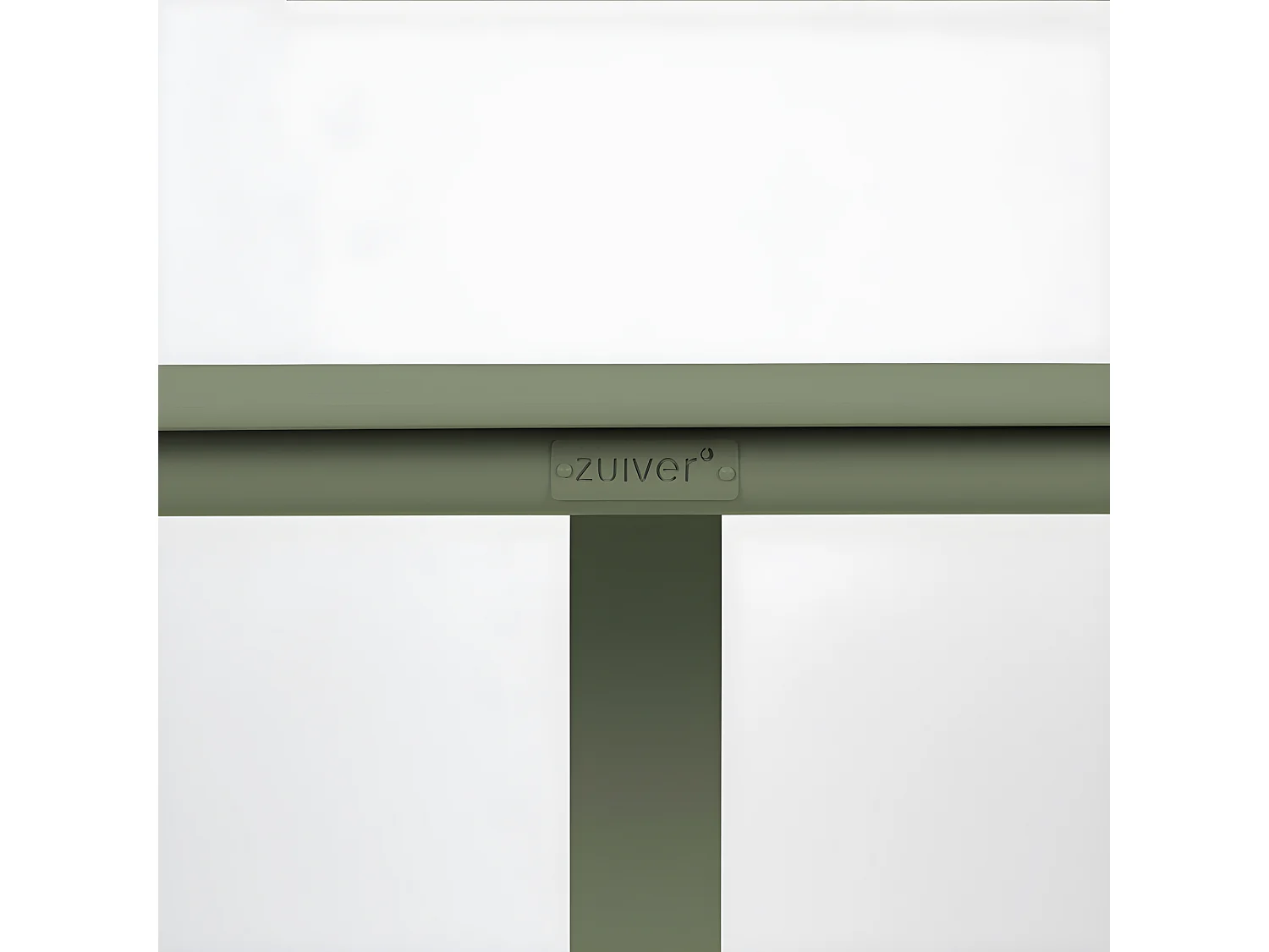 Vondel - Table à manger de jardin bistrot 2 personnes en métal - Vert