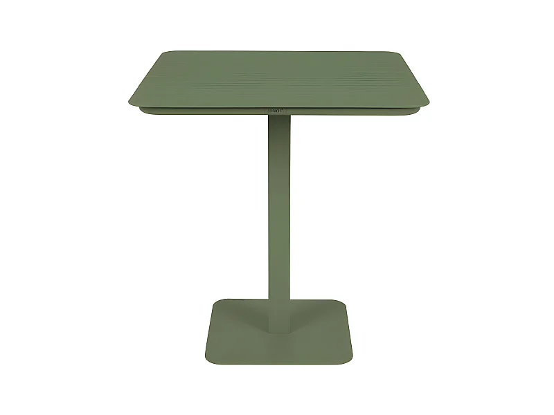 Vondel - Table à manger de jardin bistrot 2 personnes en métal - Vert