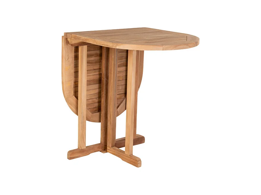 Huelva - Table à manger en teck pour balcon 120x60cm