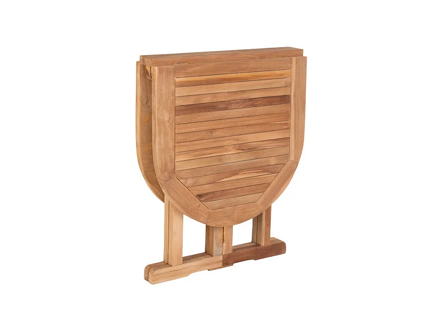 Huelva - Table à manger en teck pour balcon 120x60cm