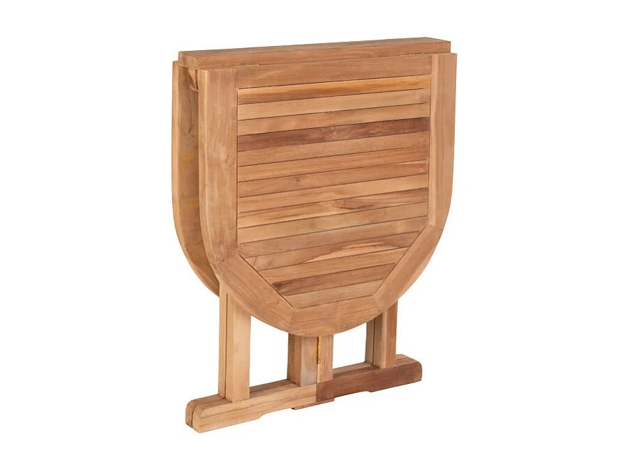 Huelva - Table à manger en teck pour balcon 120x60cm