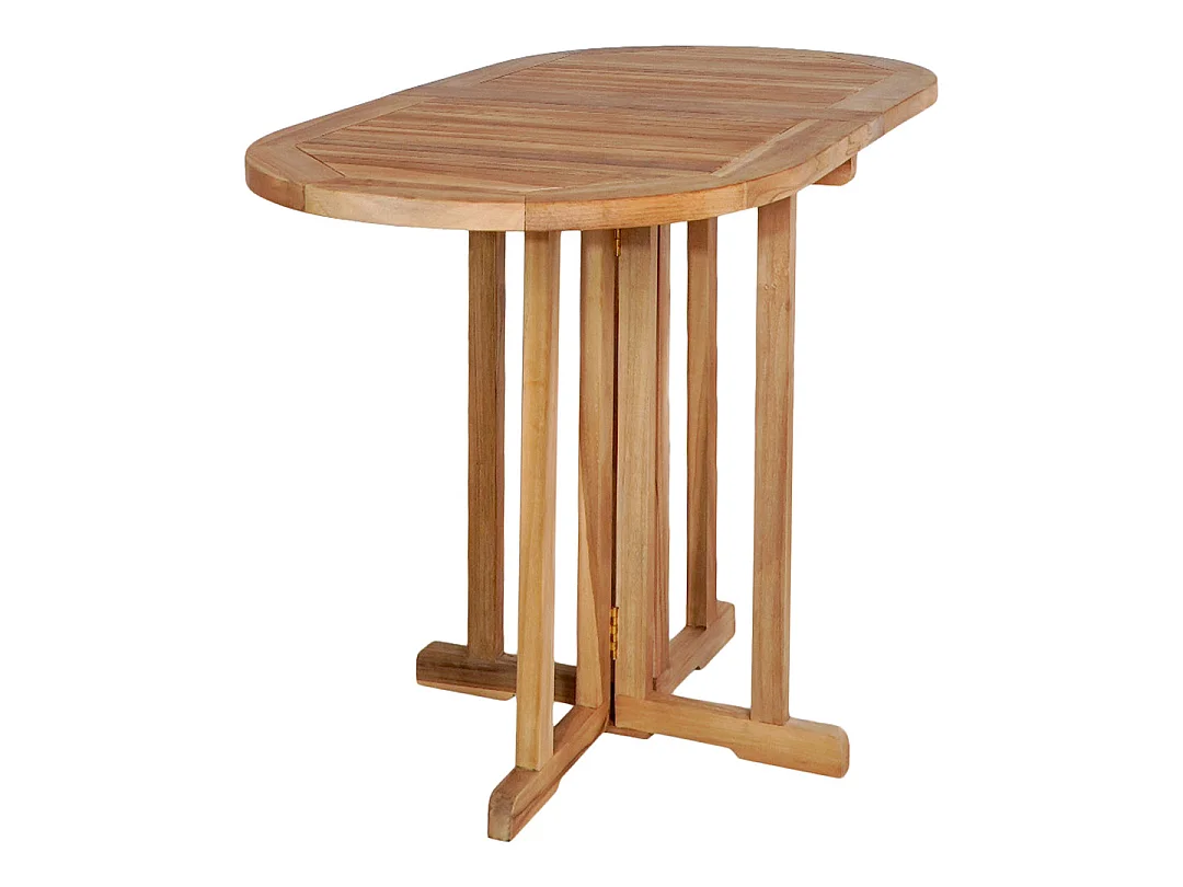 Huelva Table de jardin/table de balcon, table pliante en teck.