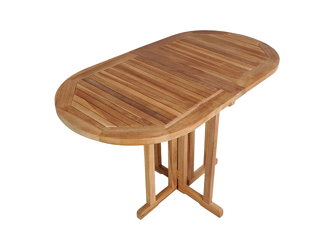Huelva Table de jardin/table de balcon, table pliante en teck.