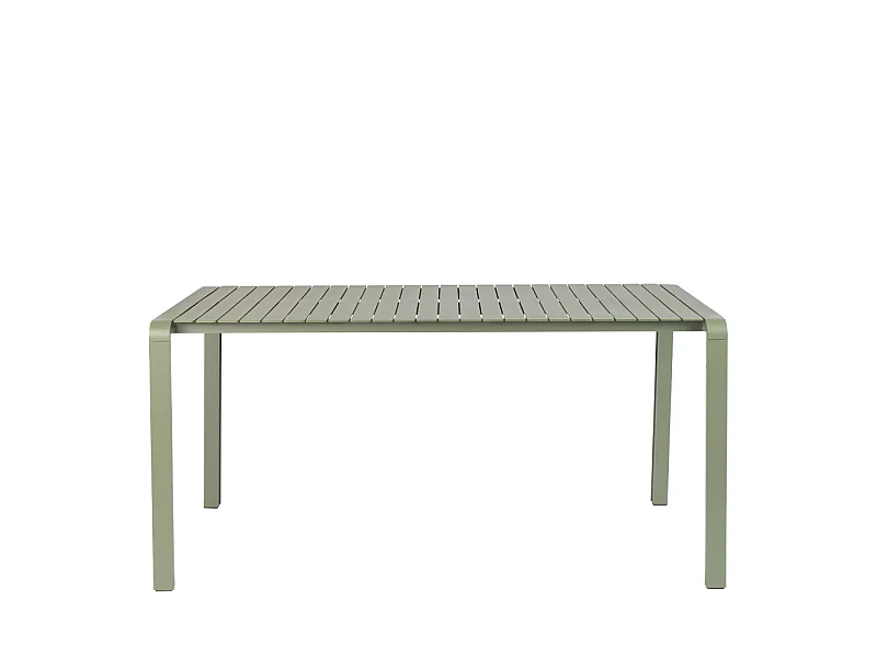 VONDEL - Table à manger de jardin en métal 168x87cm