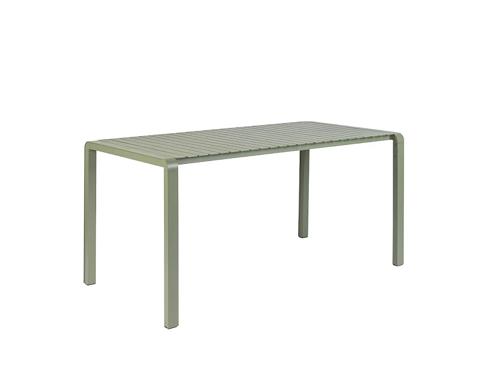 VONDEL - Table à manger de jardin en métal 168x87cm