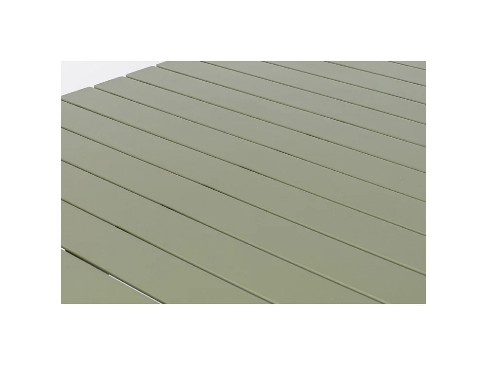 VONDEL - Table à manger de jardin en métal 168x87cm