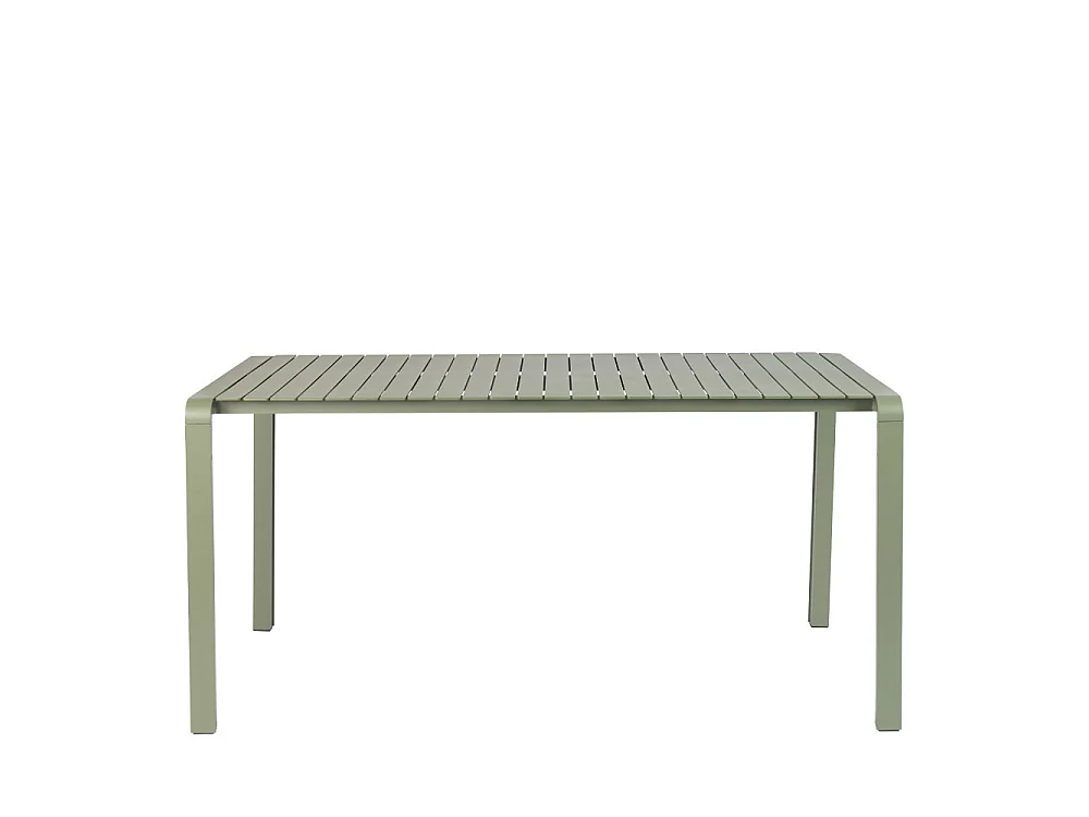 VONDEL - Table à manger de jardin en métal 168x87cm