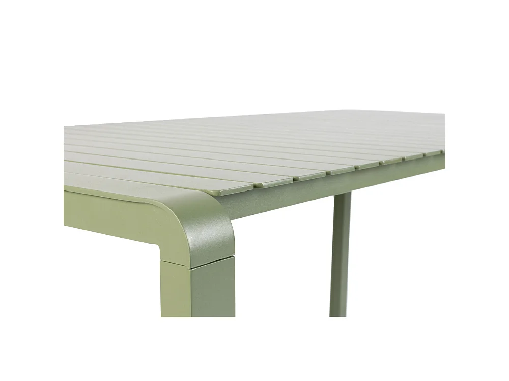 VONDEL - Table à manger de jardin en métal 168x87cm