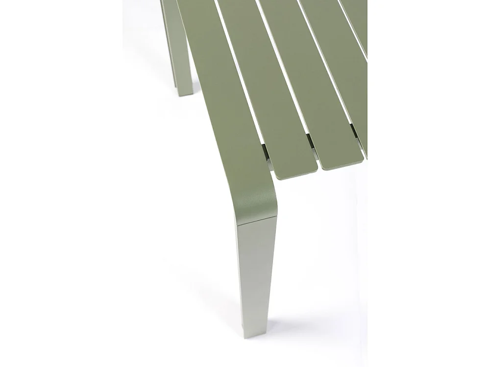 VONDEL - Table à manger de jardin en métal 168x87cm