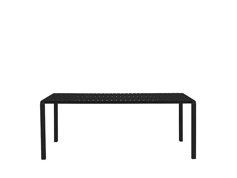 VONDEL - Table de jardin en métal 214x97cm