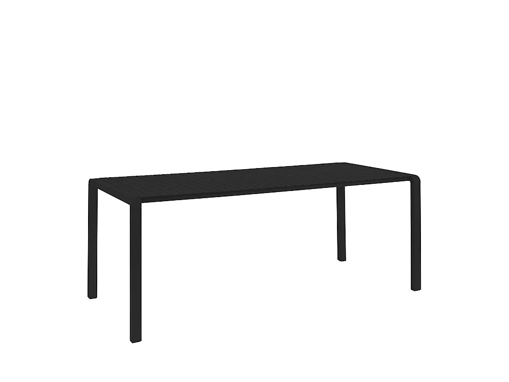 VONDEL - Table de jardin en métal 214x97cm