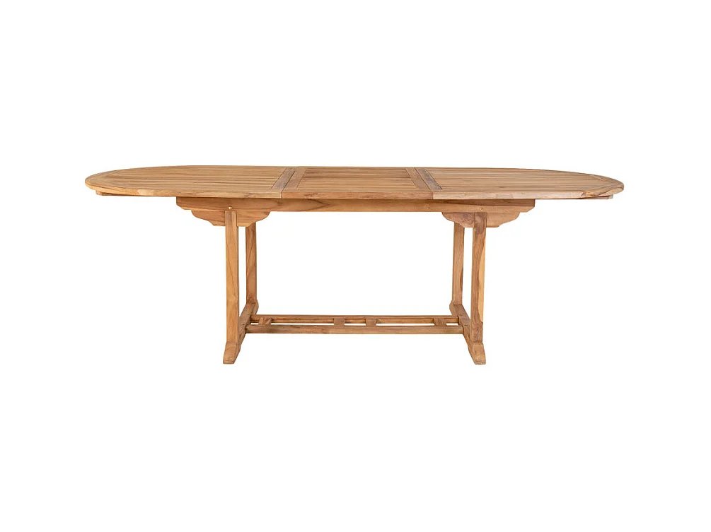 SALAMANCA - Table à manger de jardin extensible en teck 180-240x90cm