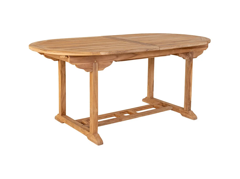 SALAMANCA - Table à manger de jardin extensible en teck 180-240x90cm