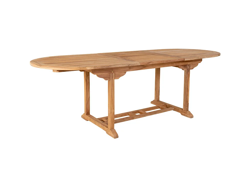 SALAMANCA - Table à manger de jardin extensible en teck 180-240x90cm