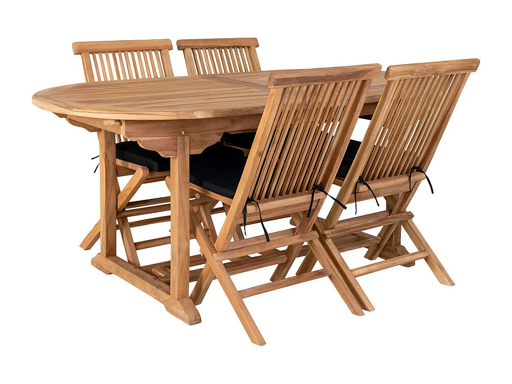 Salamanca tuintafel met extra plank teakhout.