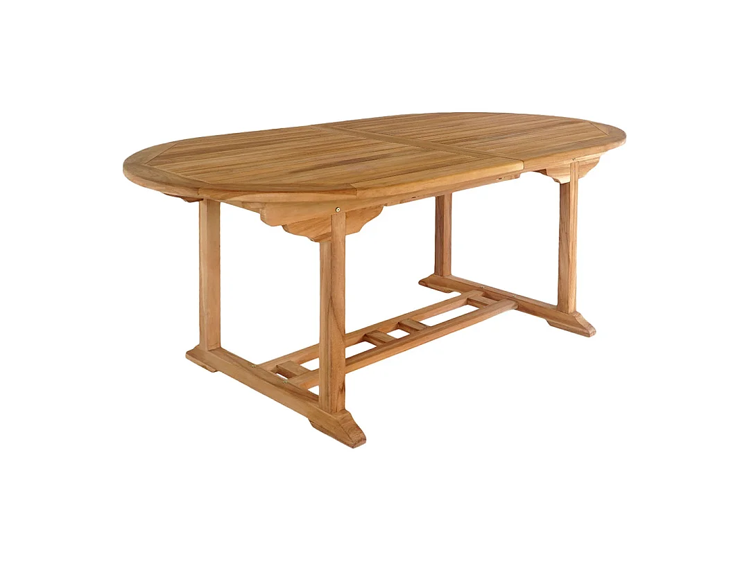 Salamanca tuintafel met extra plank teakhout.