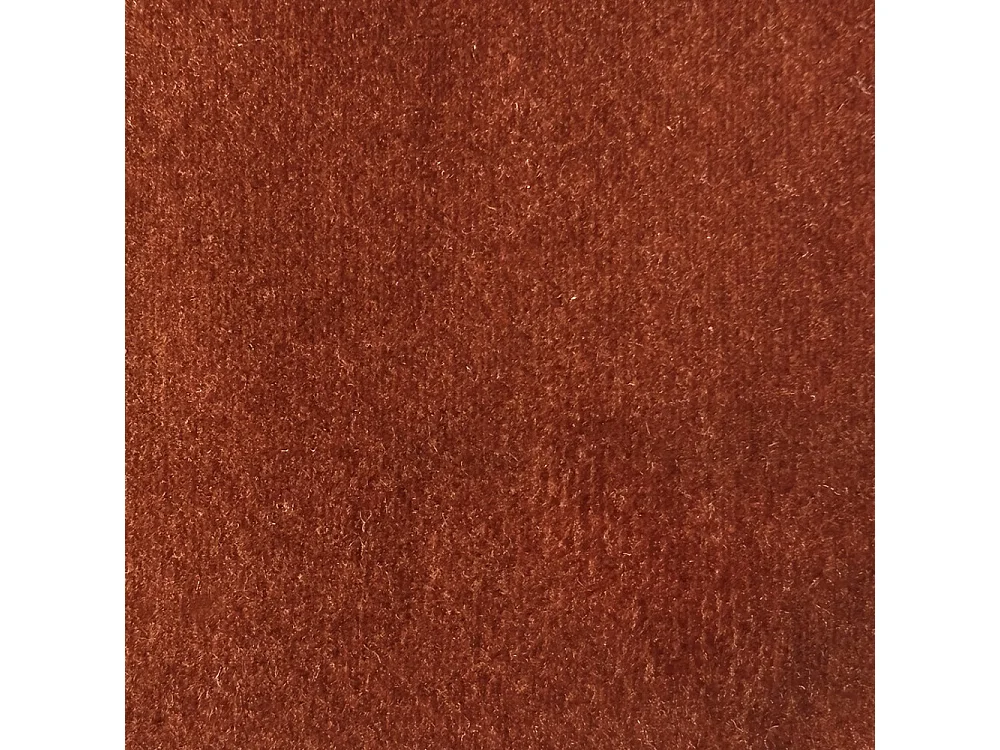 Villabon - Fauteuil XL en velours pieds épingles noirs - Rouille