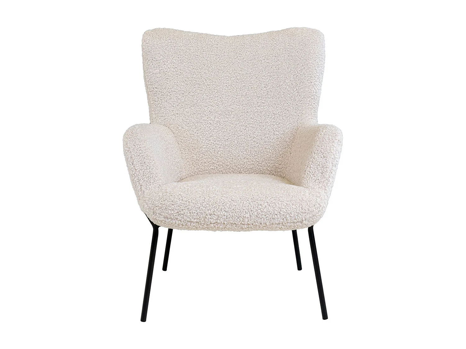 Glasgow Fauteuil, imitation peau de mouton, blanc.