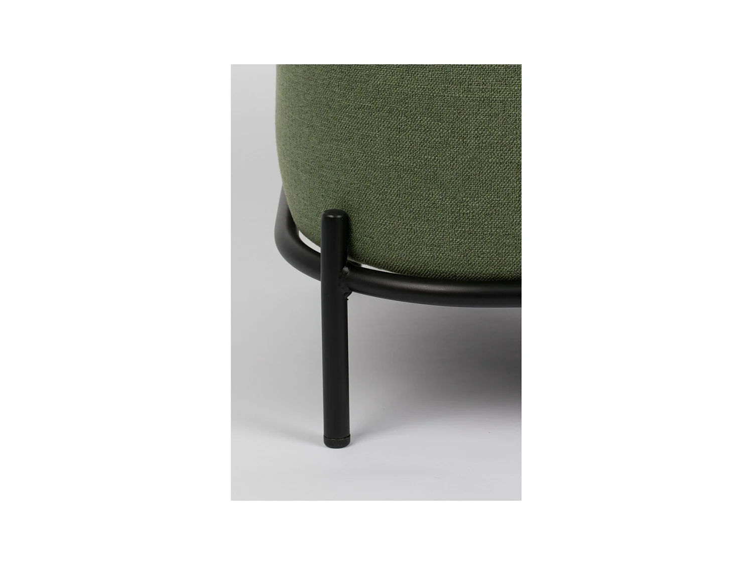 POLLY - Fauteuil lounge en tissu polyester vert