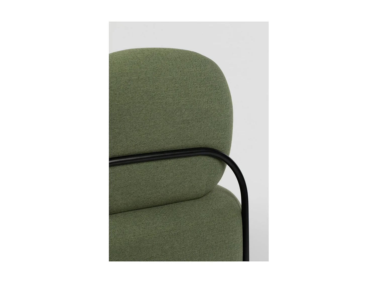 POLLY - Fauteuil lounge en tissu polyester vert
